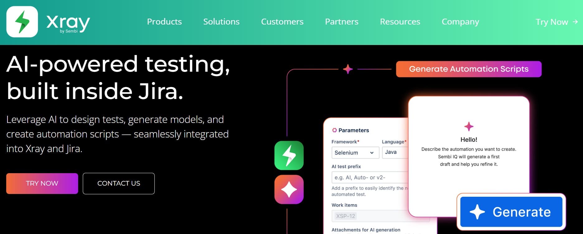 Xray homepage screenshot — Jira-native test management app for traceable QA